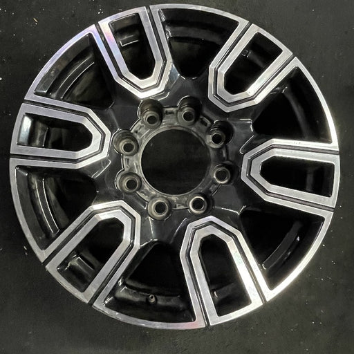 20" SIERRA 2500 PICKUP 20 20x8.5 12 spoke machined face accents black opt PYU - Front View