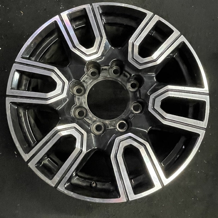 20" SIERRA 2500 PICKUP 20 20x8.5 12 spoke machined face accents black opt PYU - Front View