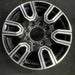 20" SIERRA 2500 PICKUP 20 20x8.5 12 spoke machined face accents black opt PYU - Front View