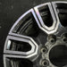 20" SIERRA 2500 PICKUP 20 20x8.5 12 spoke machined face accents black opt PYU - Side Profile