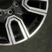 20" SIERRA 2500 PICKUP 20 20x8.5 12 spoke machined face accents black opt PYU - Back View
