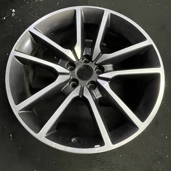 20" CHALLENGER 20 20x8 , , V spoke Original OEM Wheel Rim - Side Profile