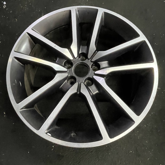 20" CHALLENGER 20 20x8 , , V spoke Original OEM Wheel Rim - Side Profile