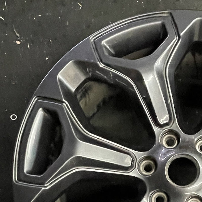22" DODGE 1500 PICKUP 20-21 6 lug 22x9 6 spoke opt WP9 black Original OEM Wheel - Side Profile