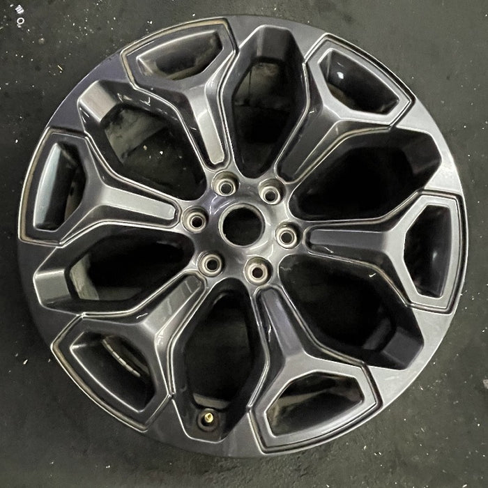 22" DODGE 1500 PICKUP 20-21 6 lug 22x9 6 spoke opt WP9 black Original OEM Wheel - Front View