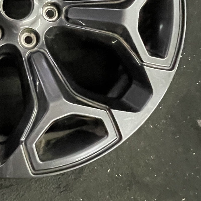 22" DODGE 1500 PICKUP 20-21 6 lug 22x9 6 spoke opt WP9 black Original OEM Wheel - Back View