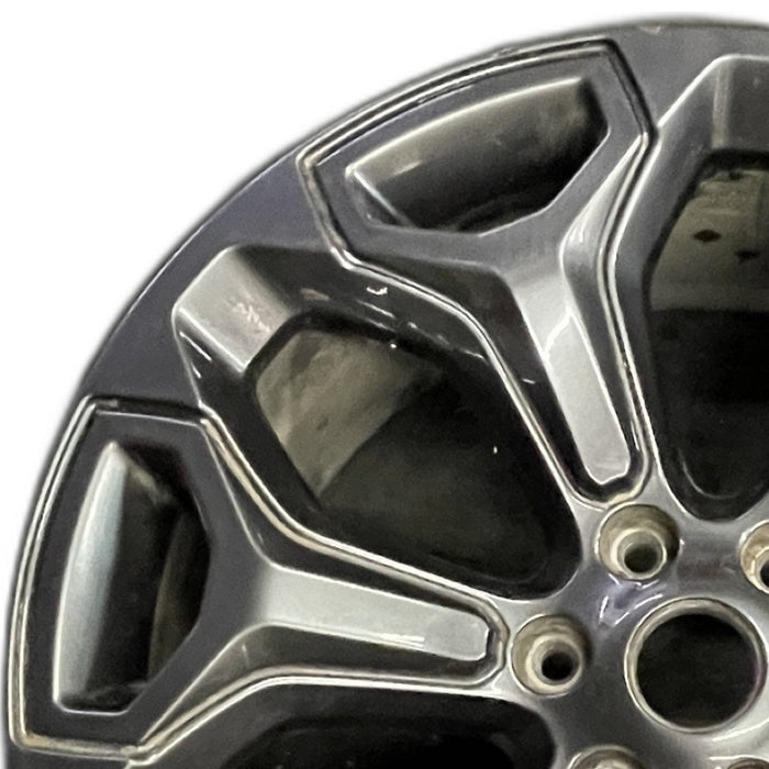 22" DODGE 1500 PICKUP 20-21 6 lug 22x9 6 spoke opt WP9 black Original OEM Wheel - Angle View