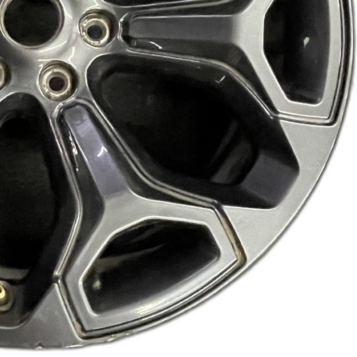 22" DODGE 1500 PICKUP 20-21 6 lug 22x9 6 spoke opt WP9 black Original OEM Wheel - Close-Up Detail