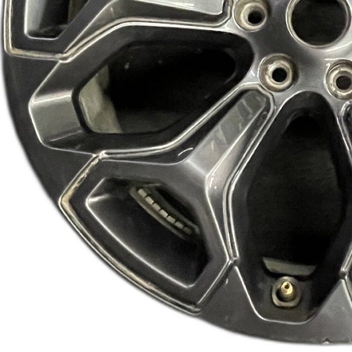 22" DODGE 1500 PICKUP 20-21 6 lug 22x9 6 spoke opt WP9 black Original OEM Wheel - Back View