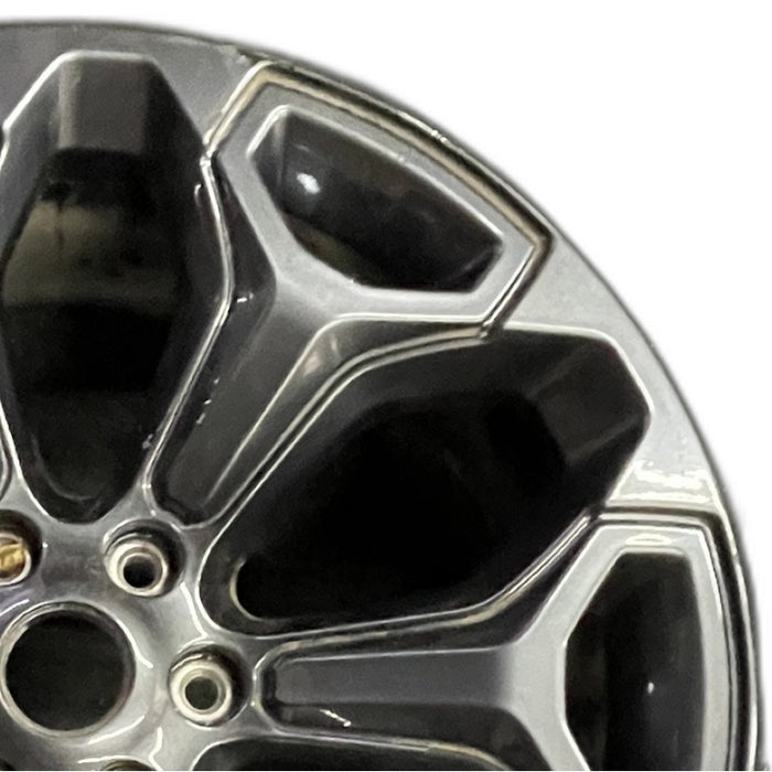 22" DODGE 1500 PICKUP 20-21 6 lug 22x9 6 spoke opt WP9 black Original OEM Wheel - Side Profile