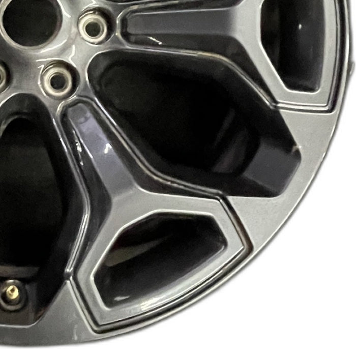 22" DODGE 1500 PICKUP 20-21 6 lug 22x9 6 spoke opt WP9 black Original OEM Wheel - Close-Up Detail