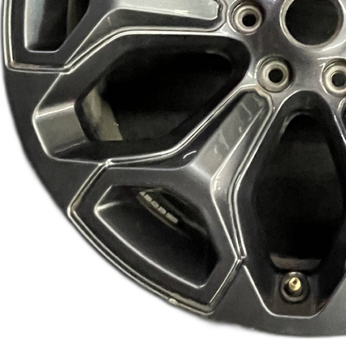 22" DODGE 1500 PICKUP 20-21 6 lug 22x9 6 spoke opt WP9 black Original OEM Wheel - Back View