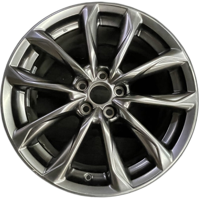 19" LEXUS RC300 19-20 19x9 alloy 10 spoke dark gray Original OEM Wheel Rim - Front View