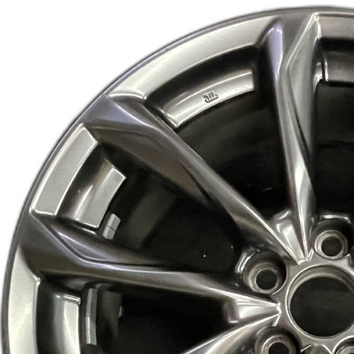 19" LEXUS RC300 19-20 19x9 alloy 10 spoke dark gray Original OEM Wheel Rim - Angle View
