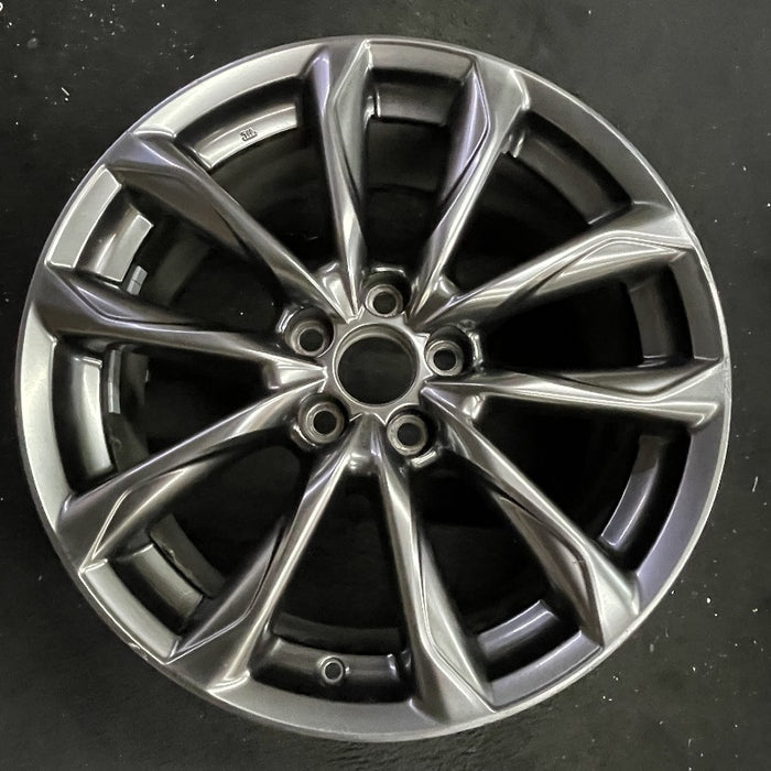 19" LEXUS RC300 19-20 19x9 alloy 10 spoke dark gray Original OEM Wheel Rim - Additional View