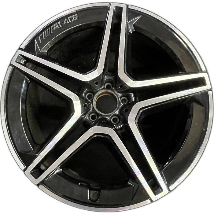 21" MERCEDES GLS-CLASS 20 167 Type GLS450 21x11 5 spoke double spoke black - Front View