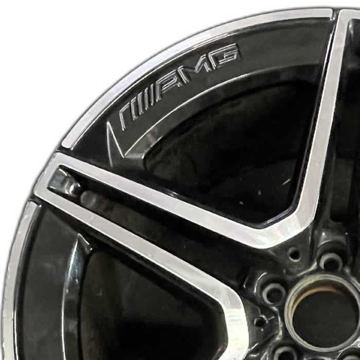 21" MERCEDES GLS-CLASS 20 167 Type GLS450 21x11 5 spoke double spoke black - Angle View