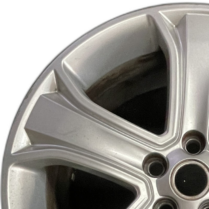 20" RANGE ROVER SPORT 10-12 alloy 20x9.5 5 spoke tapered silver Original OEM - Angle View
