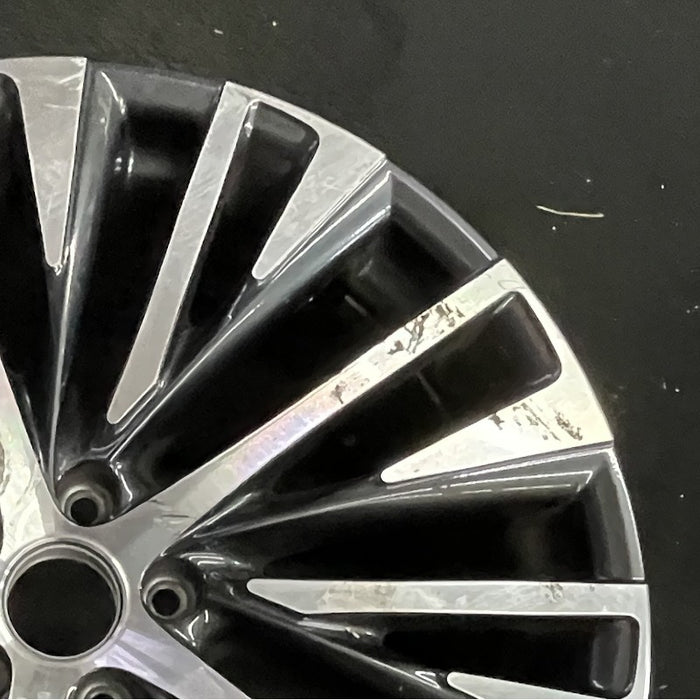 21" LEXUS RX350 23-24 21x8 20 spoke machined black Original OEM Wheel Rim