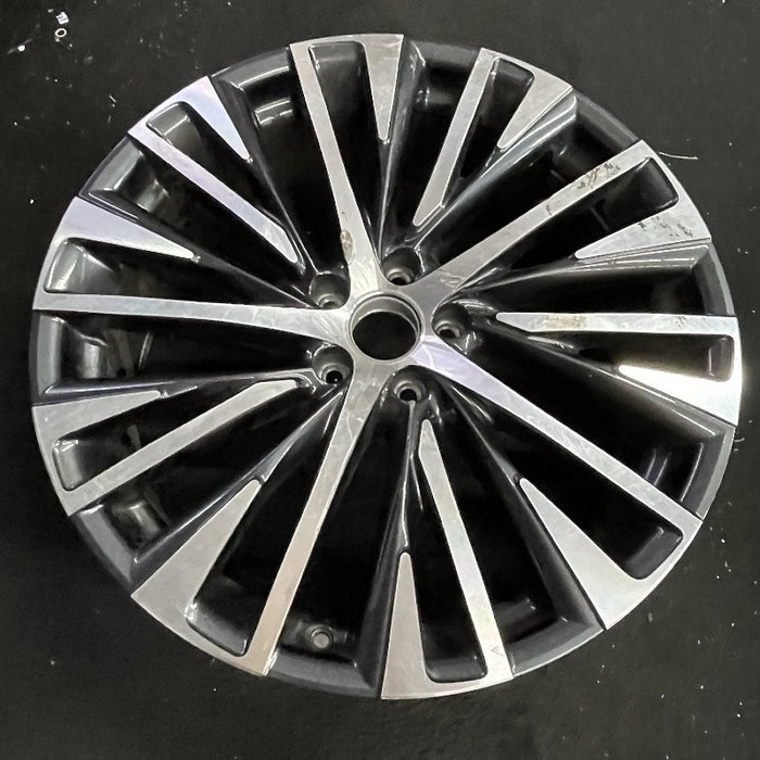 21" LEXUS RX350 23-24 21x8 20 spoke machined black Original OEM Wheel Rim