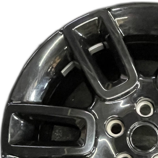 19" DEFENDER 20-22 19x8 6 spoke straight spoke gloss black Original OEM Wheel - Angle View