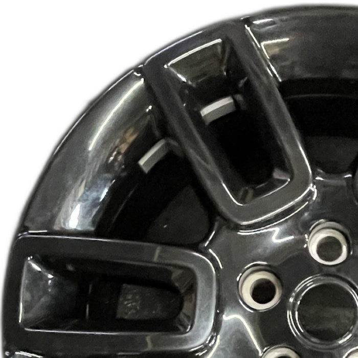 19" DEFENDER 20-22 19x8 6 spoke straight spoke gloss black Original OEM Wheel - Angle View