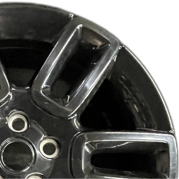 19" DEFENDER 20-22 19x8 6 spoke straight spoke gloss black Original OEM Wheel - Side Profile