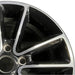 17" CARAVAN 14 17x6.5 aluminum 10 spoke polished face with pockets black - Side Profile