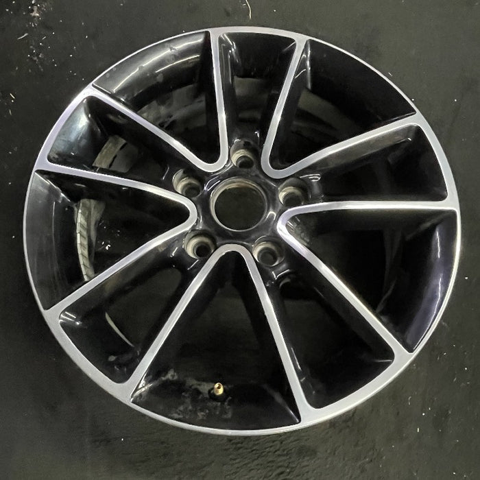 17" CARAVAN 14 17x6.5 aluminum 10 spoke polished face with pockets black - View 7