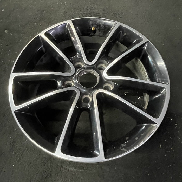 17" CARAVAN 14 17x6.5 aluminum 10 spoke polished face with pockets black - View 8