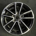 17" CARAVAN 14 17x6.5 aluminum 10 spoke polished face with pockets black - Front View