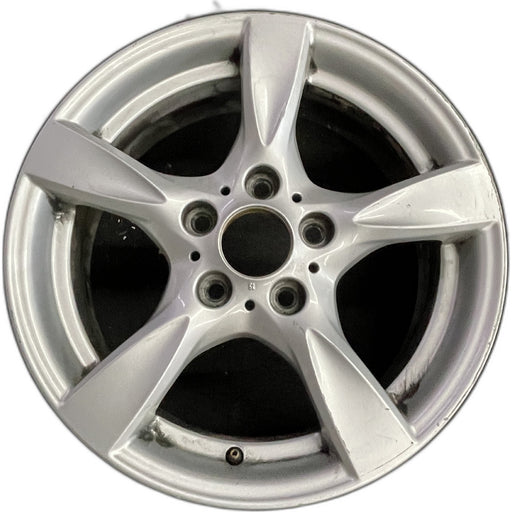 17" BMW 128i 08-13 17x7 , 5 spoke, solid spoke, peaked spoke edges Original OEM - Front View