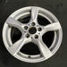 17" BMW 128i 08-13 17x7 , 5 spoke, solid spoke, peaked spoke edges Original OEM - Side Profile