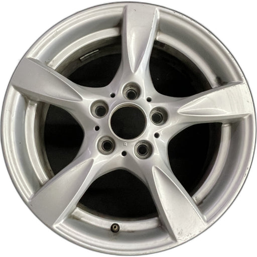 17" BMW 128i 08-13 17x7 , 5 spoke, solid spoke, peaked spoke edges Original OEM - Front View