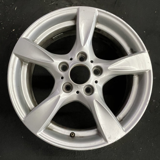 17" BMW 128i 08-13 17x7 , 5 spoke, solid spoke, peaked spoke edges Original OEM - Angle View
