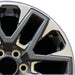 20" SEQUOIA 23-24 20x8 open spoke 6 spoke machined face with black pockets - Side Profile
