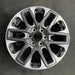 20" SEQUOIA 23-24 20x8 open spoke 6 spoke machined face with black pockets - Front View