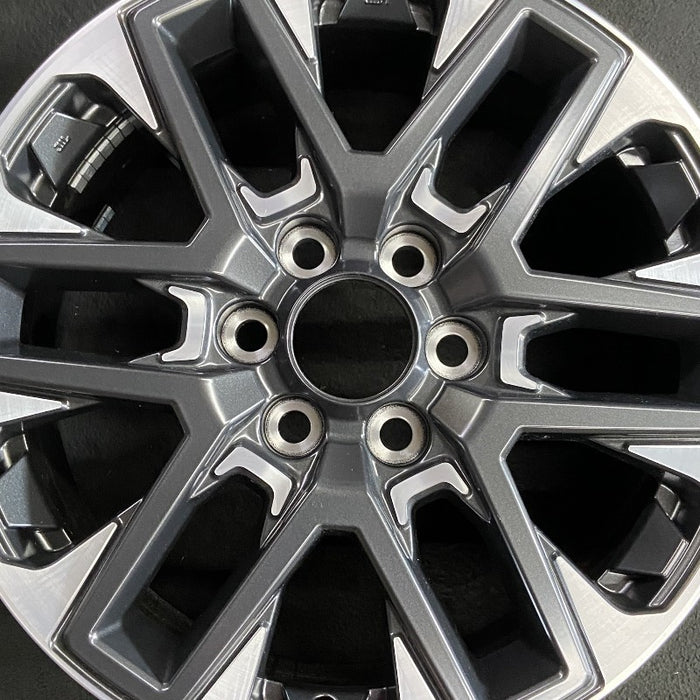 20" SEQUOIA 23-24 20x8 open spoke 6 spoke machined face with black pockets - Angle View