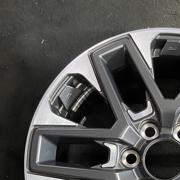 20" SEQUOIA 23-24 20x8 open spoke 6 spoke machined face with black pockets - Side Profile