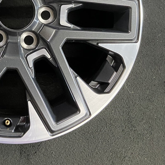 20" SEQUOIA 23-24 20x8 open spoke 6 spoke machined face with black pockets - Back View