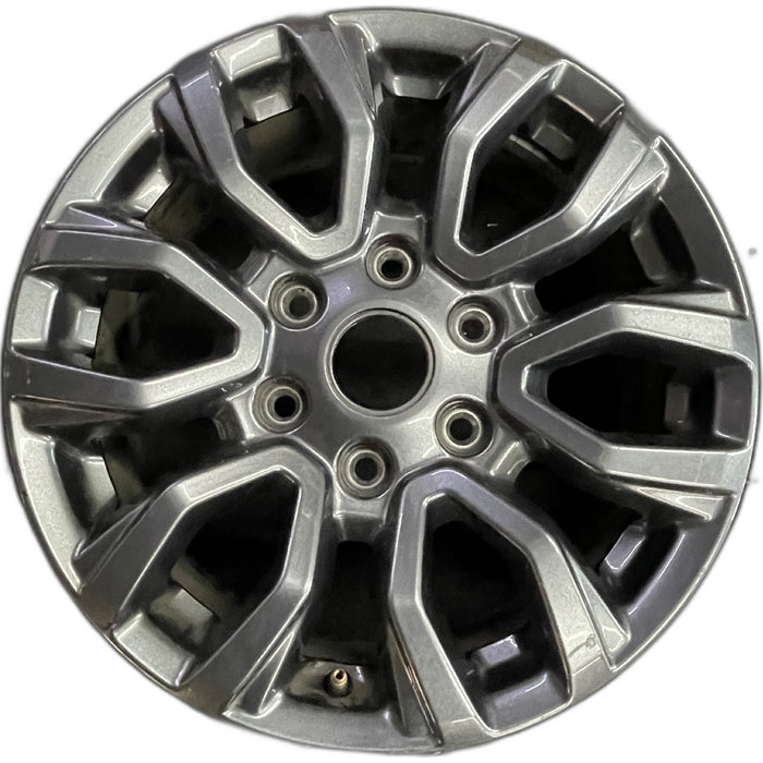 17" RANGER 19-22 17x8, , dark gray, , V spoke Original OEM Wheel Rim - Front View