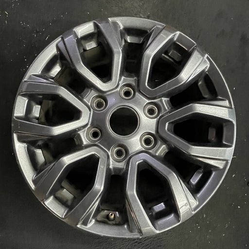 17" RANGER 19-22 17x8, , dark gray, , V spoke Original OEM Wheel Rim - Angle View