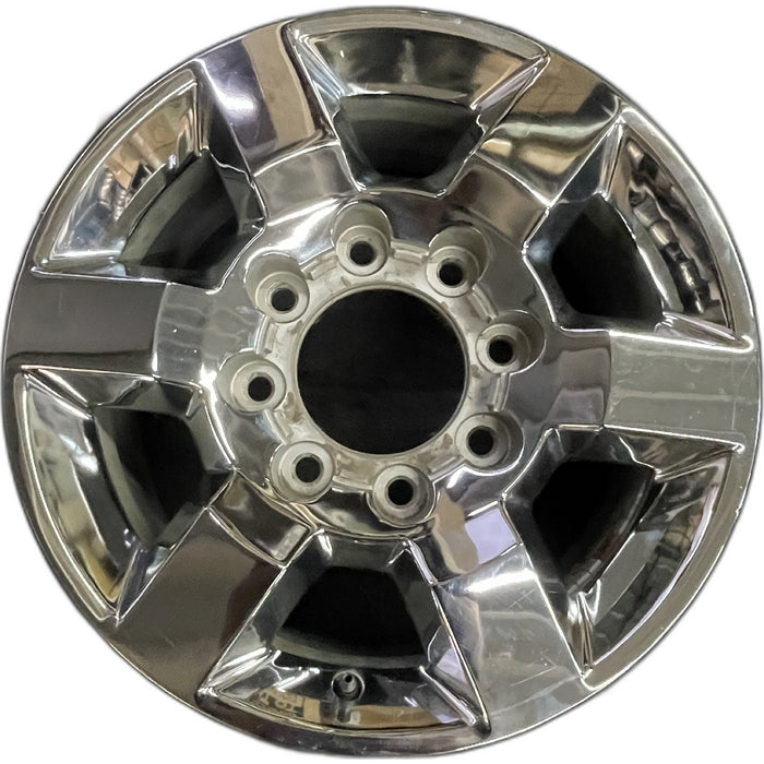 18" SIERRA 2500 PICKUP 15-18 18x8, aluminum, 6 spoke, flat spoke Original OEM - Front View