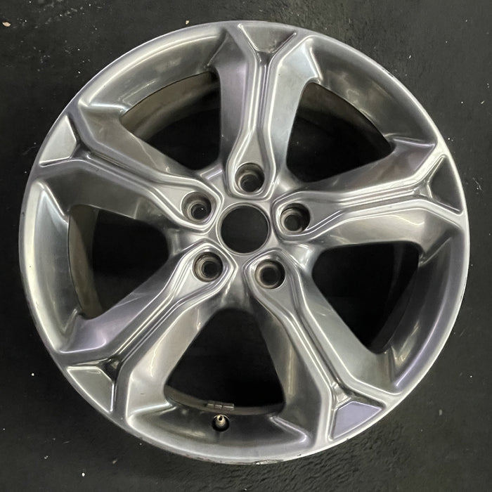 19" JOURNEY 18 19x7, 5 spoke, , , satin carbon Original OEM Wheel Rim - Angle View