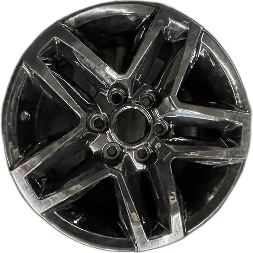 18" SIERRA 1500 PICKUP 19 , 18x8.5, 10 spoke, black Original OEM Wheel Rim - Front View