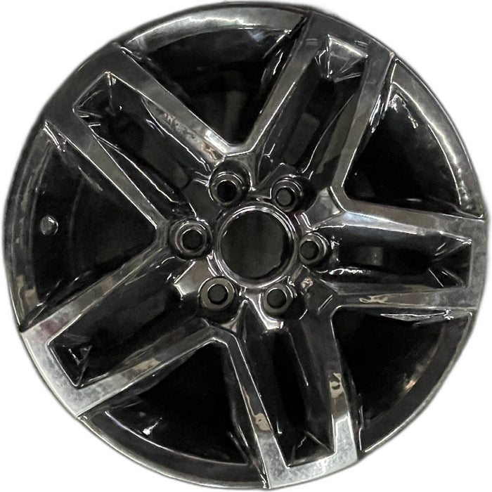 18" SIERRA 1500 PICKUP 19 , 18x8.5, 10 spoke, black Original OEM Wheel Rim - Front View