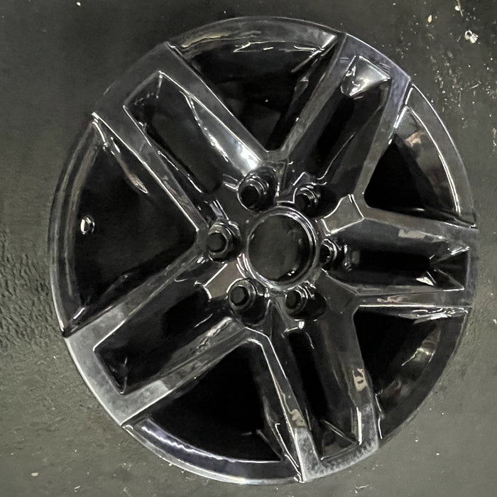 18" SIERRA 1500 PICKUP 19 , 18x8.5, 10 spoke, black Original OEM Wheel Rim - Side Profile