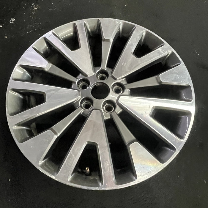 19" ESCAPE 20-22 19x7 , , machined face with gray pockets Original OEM Wheel Rim - Side Profile