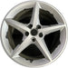 19" CORVETTE 11-12 19x10, rear, 5 spoke, sparkle silver Original OEM Wheel Rim - Front View