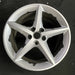 19" CORVETTE 11-12 19x10, rear, 5 spoke, sparkle silver Original OEM Wheel Rim - Angle View